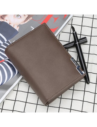 Men Leisure Short Bifold Wallet 12 Card Slot Card Holder Coin Purse